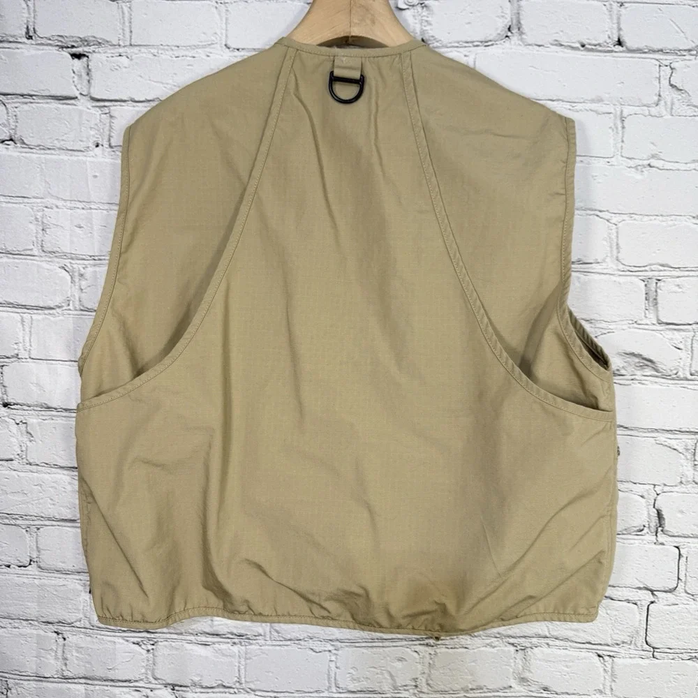 Vintage Woolrich Vest Mens L‎ Safari Hunt Fishing Shoot Travel Photography Khaki